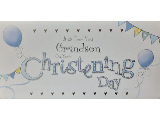 Picture of GRANDSON CHRISTENING DAY CARD